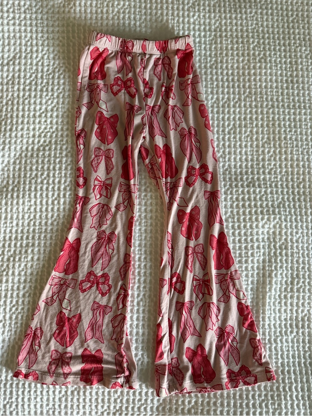 Pink Bow-Print Pajama Set - Picture 3 of 8
